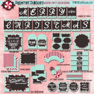 peppermint challkboard display file